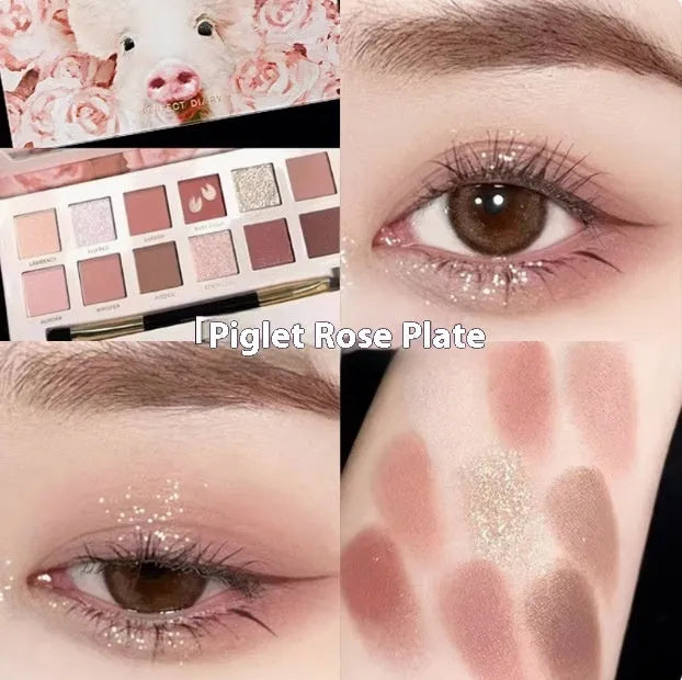 Explorer twelve-colour animal eyeshadow palette showing twelve different colour pans