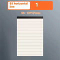 Thickening plus size notebook writing pads in A5, B5, and A4 formats with blank, grid, and horizontal line rulings