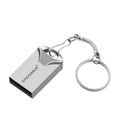 Metal car-shaped USB flash drive on a necklace chain, shown in black and silver colour options.