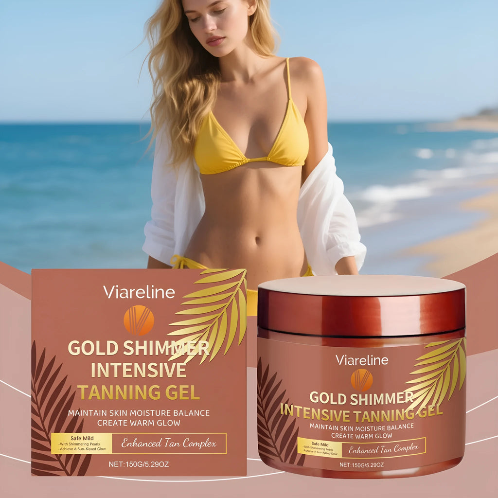 Golden Black refreshing skin gel 150g universal with carrot seed oil and Mica