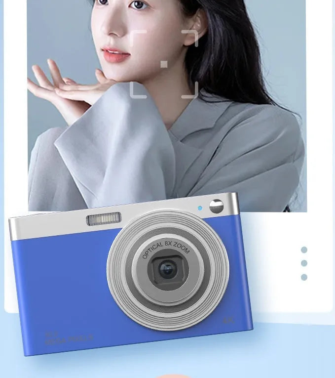 Student digital camera with retro CCD HD beauty mode in three colours
