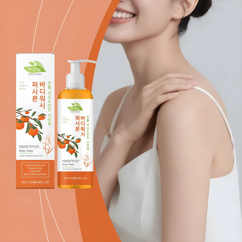 Persimmon nourishing shower gel 120g body wash with aloe vera and vitamin E