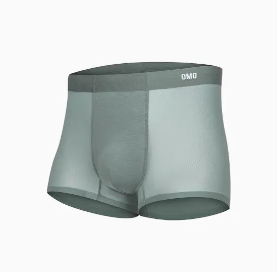 Men's seamless lightweight fitness shorts in blue, shown flat to highlight the absence of seams.