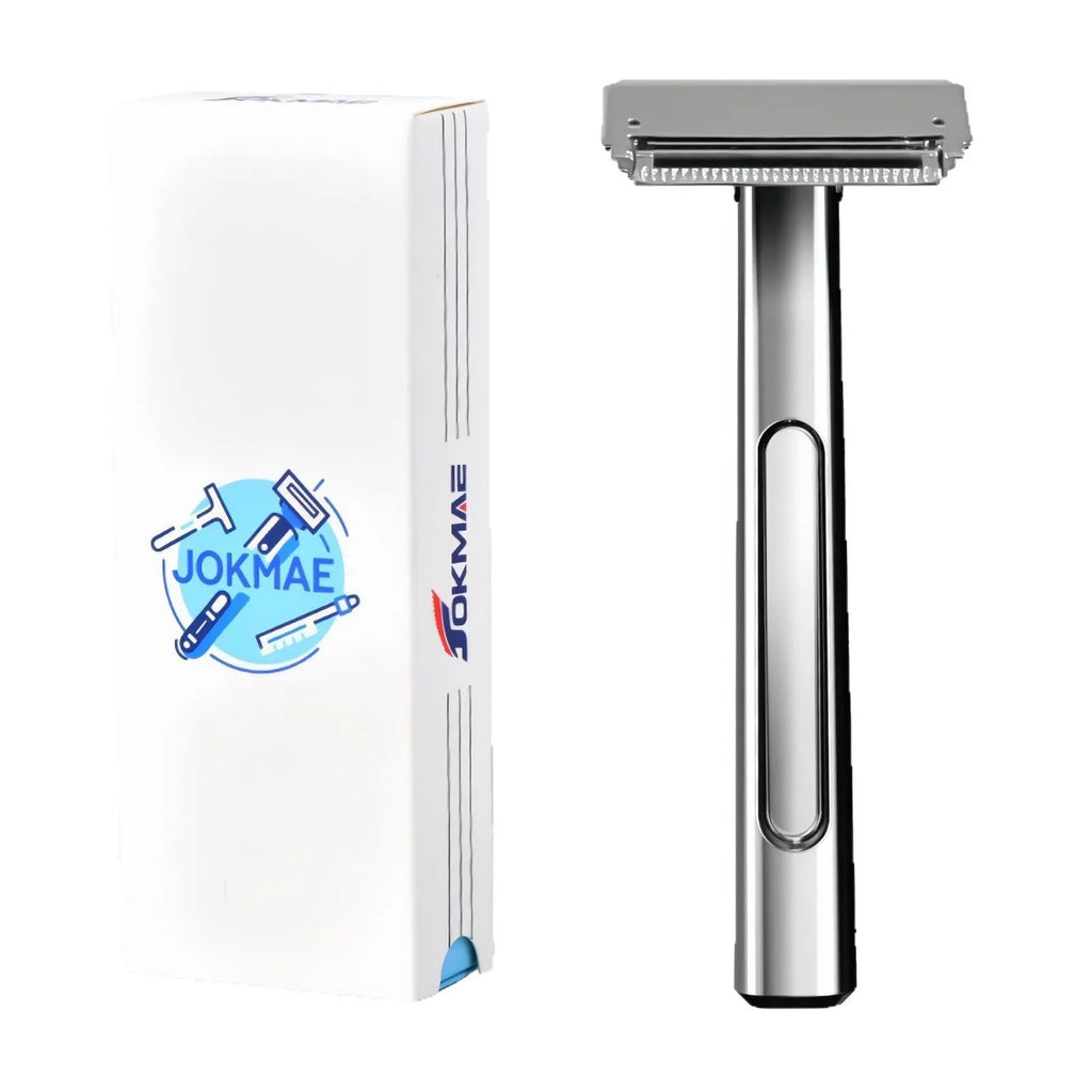 20T double-layer half-blade manual shaver in bronze finish with suspension head