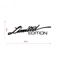 Black laser reflective car sticker with text styling on PET material for vehicle decoration