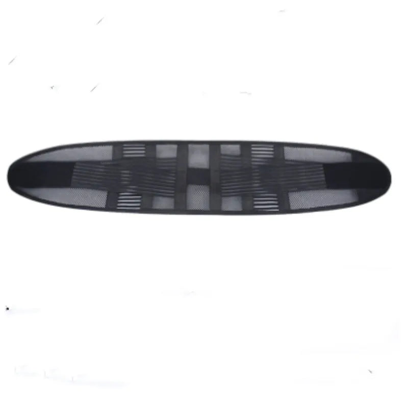 Black sports waist support belt with steel plate reinforcement for lumbar protection