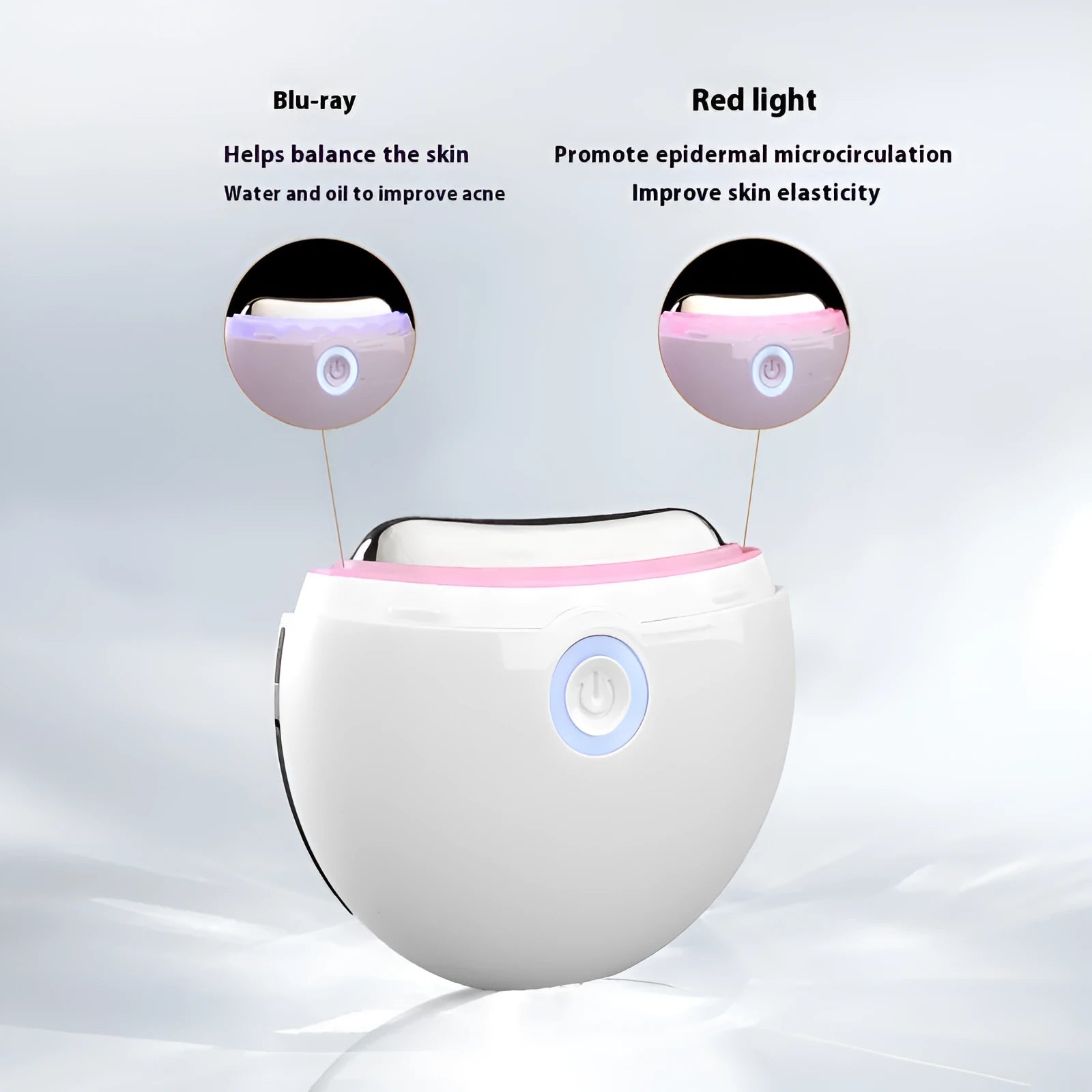 French pattern household electric facial scraping and photon IPL beauty device.