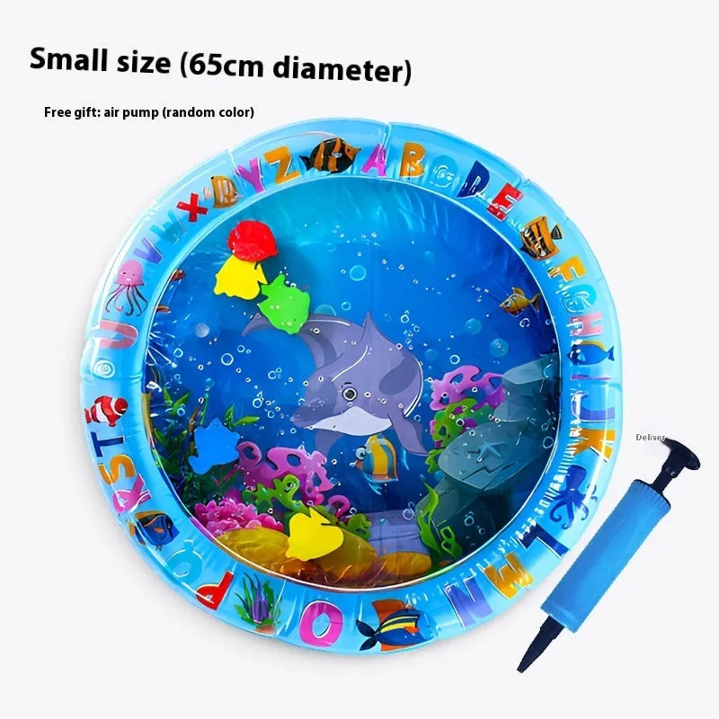 Inflatable PVC pet cooling water bed with dolphin design for dogs and cats