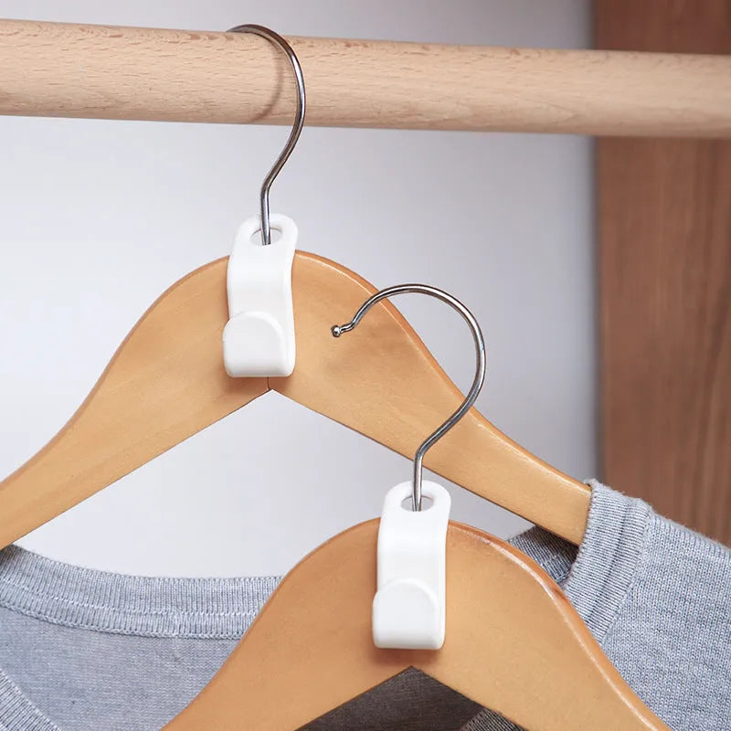 Plastic closet stack hanger hook 6-pack PP material 6x2cm for wardrobe organisation