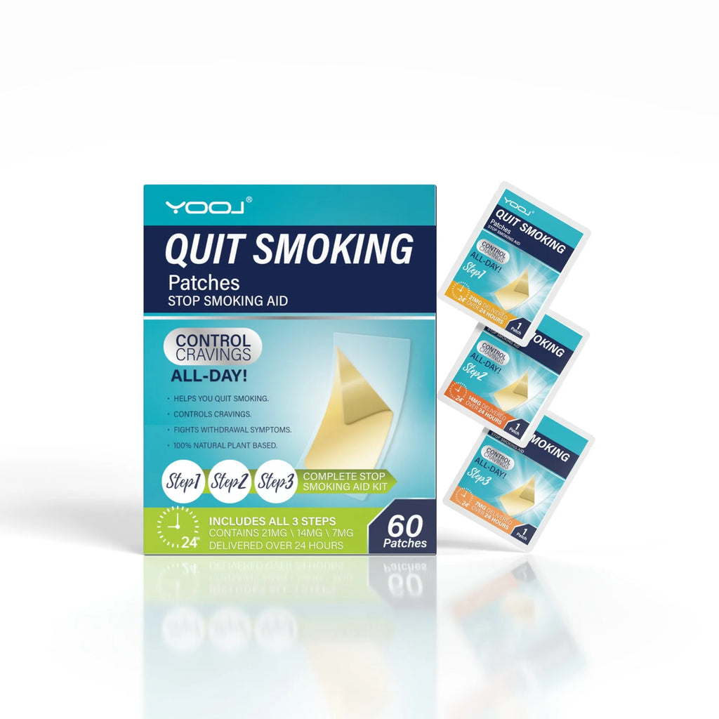30-piece box of plant extract nicotine patches for smoking cessation