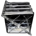 Square-shaped clear plastic watermelon growth mold for shaping fruit, shown at 13cm dimensions.
