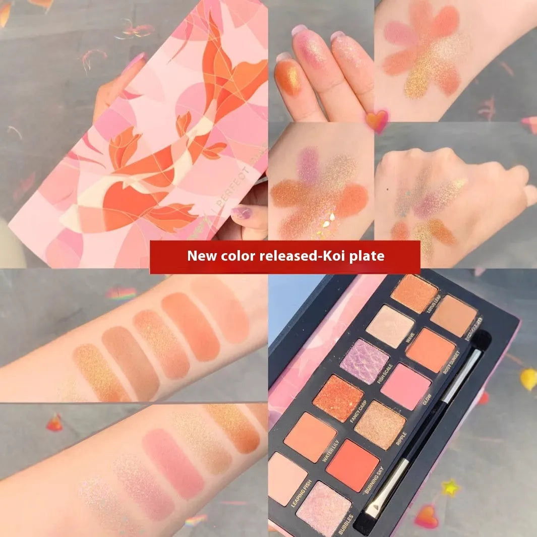 Explorer twelve-colour animal eyeshadow palette showing twelve different colour pans