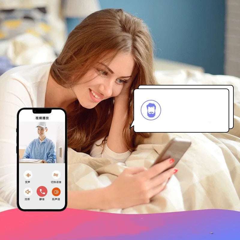 Doodle Smart Visual Doorbell V8 in black or white, showing front design for outside room mounting.