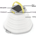 White camping lamp with large capacity lighting and single control button