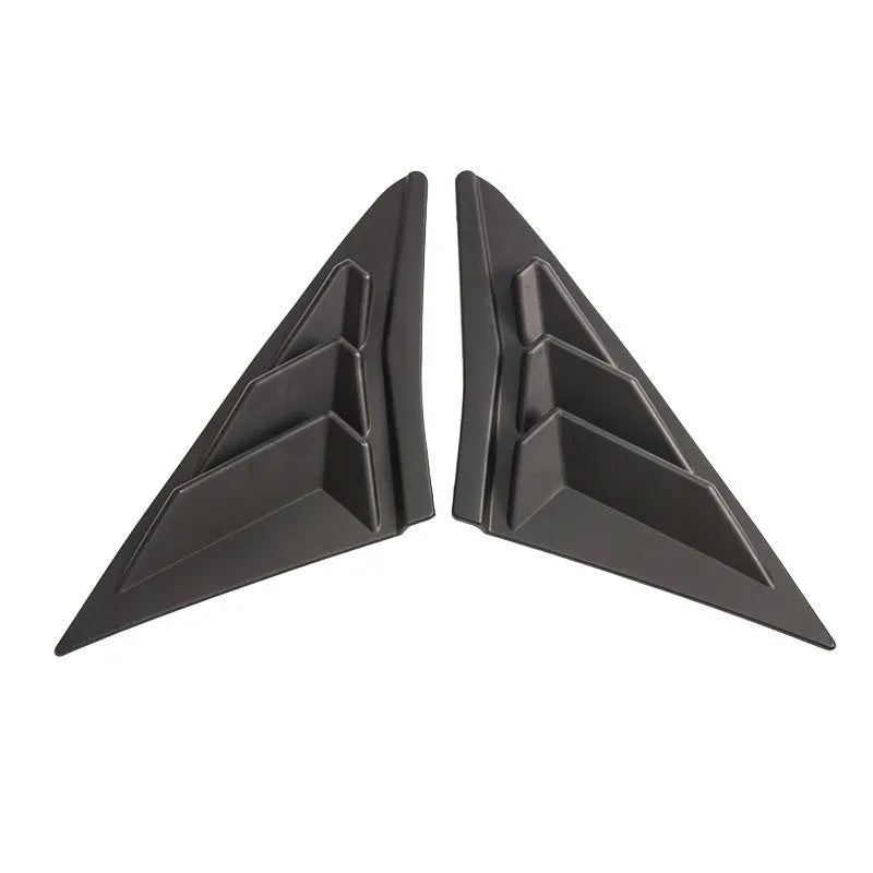 ABS quarter window bumper sticker for 2021 hatchback Civic in bright black finish