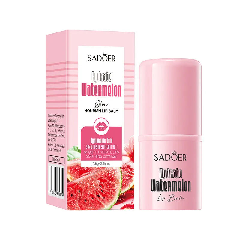 Anti-chapped moisturising lipstick tube in various net content weights from 2.7g to 4.5g.