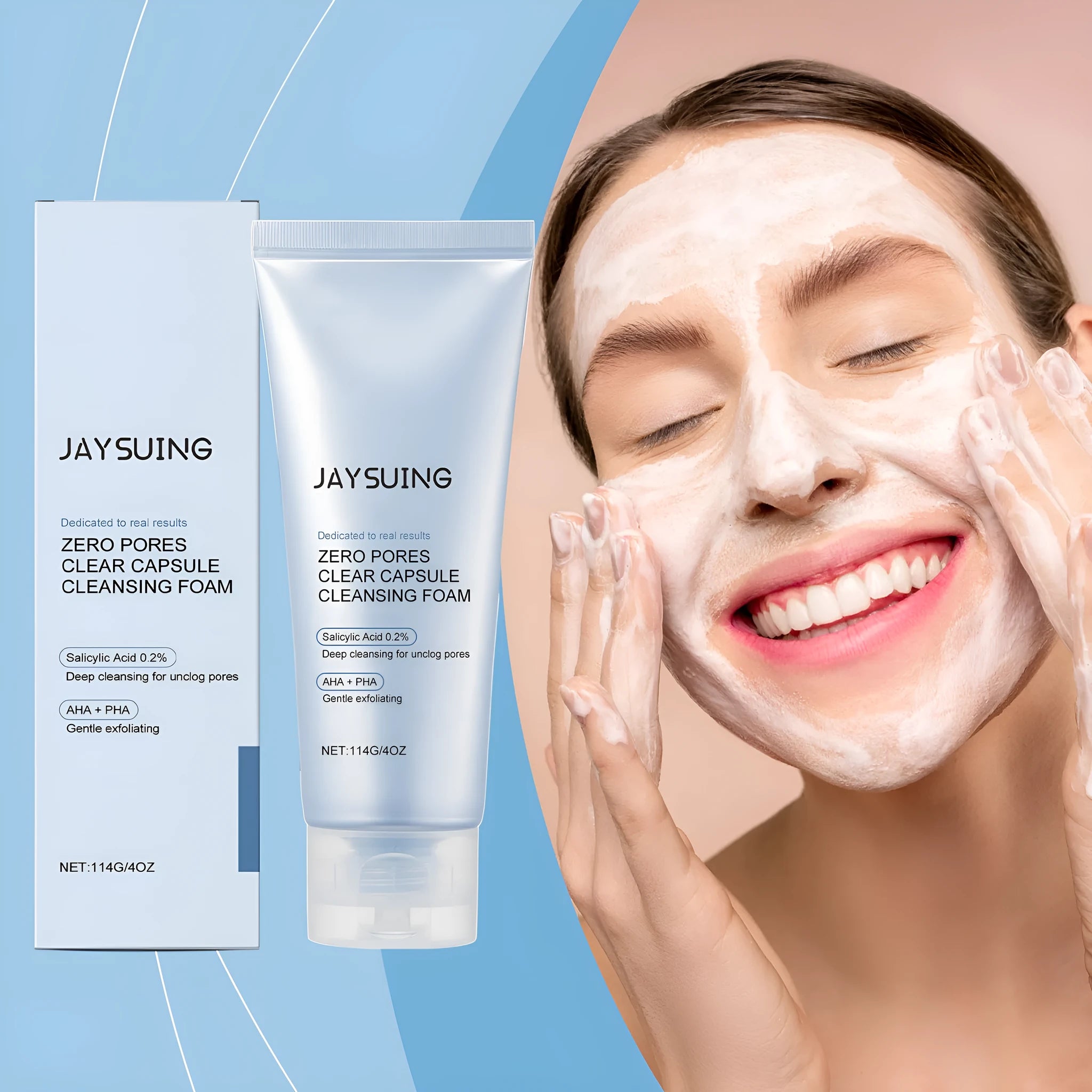 114g tube of salicylate cleansing facial cleanser with gentle pore formula