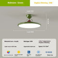 Modern Nordic ceiling light with full spectrum eye protection and smart dimming controls