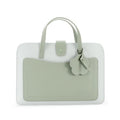 Thin flower pattern PVC waterproof computer bag with drawstring closure for 13 inch laptop