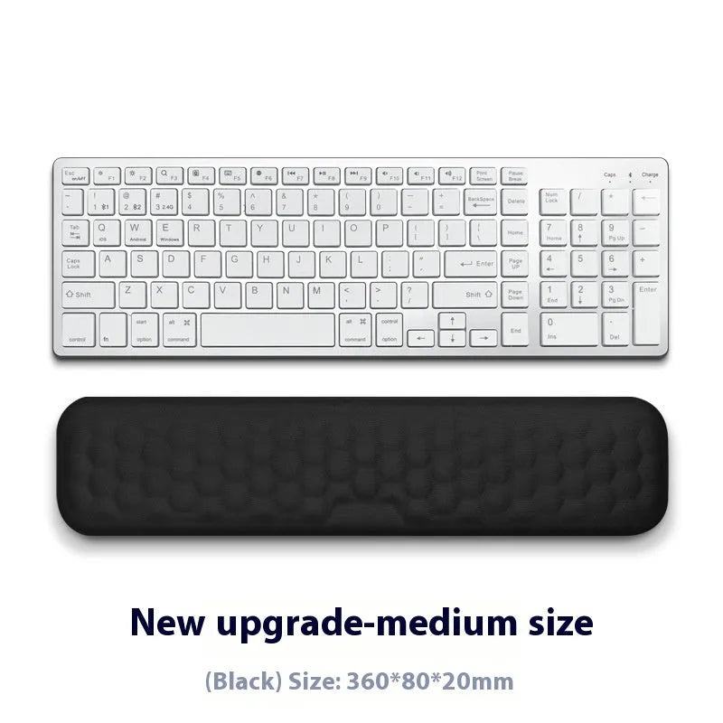 Memory foam mouse wrist pad with silicone base in cloth or leather cover options