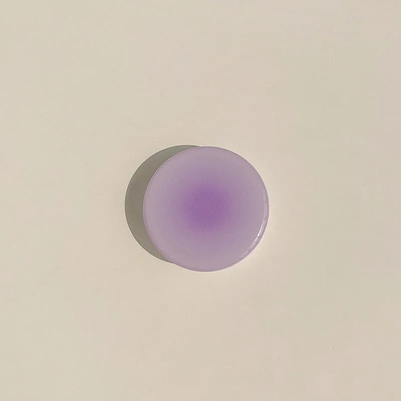 Yellow to purple gradient silicone iPhone case with airbag retractable X bracket protection