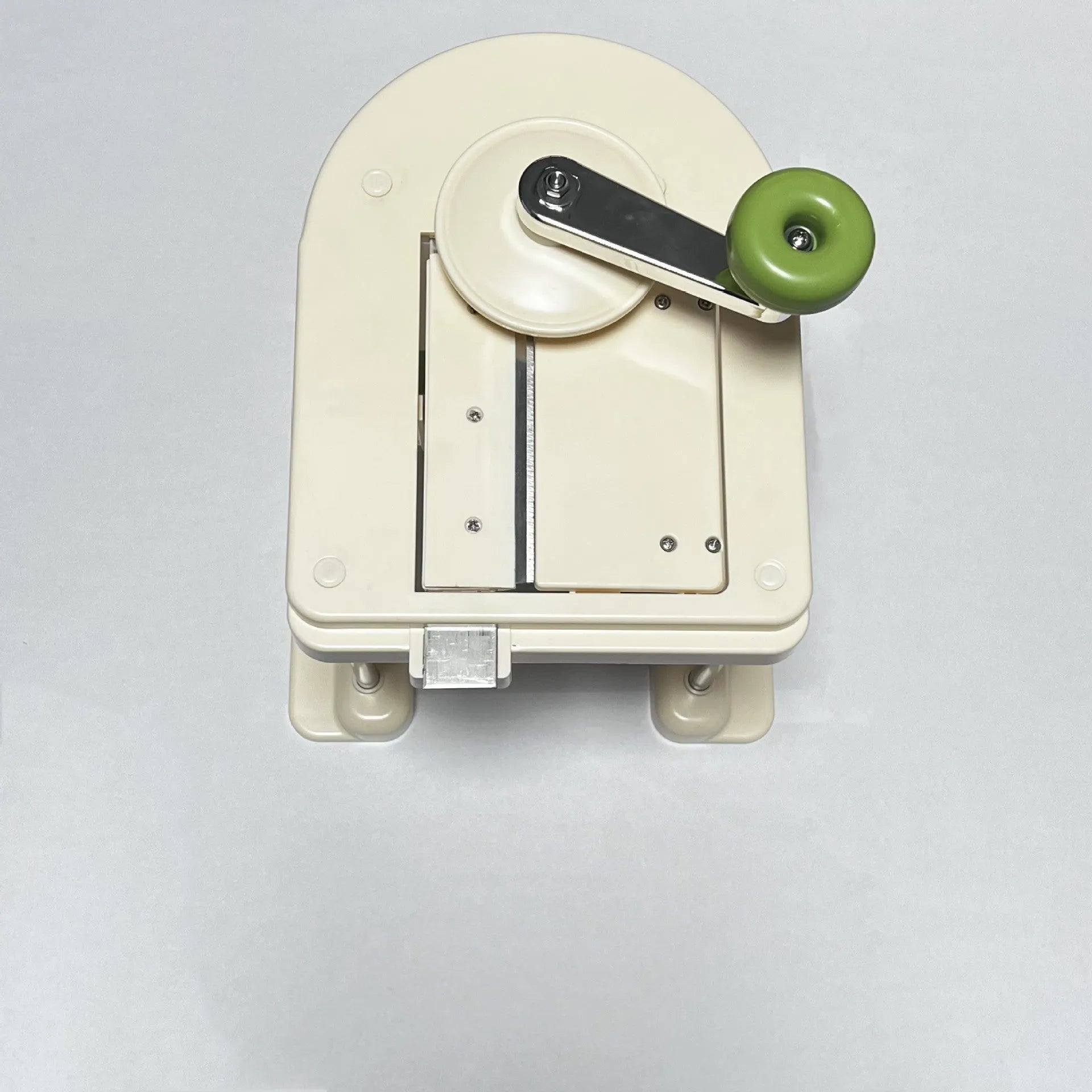 Beige stainless steel manual vegetable slicer chopper kitchen tool