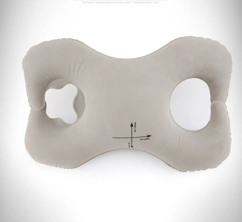 Golf swing corrector training aid with PVC fluff material and retractable air nozzle for swing posture practice