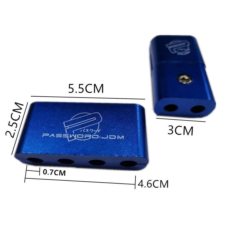 Three-piece car modification fastening clamp in six colour options with metal fixed sleeve