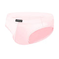 Men's plus size seamless briefs in white, black, or pink colours with low waist design
