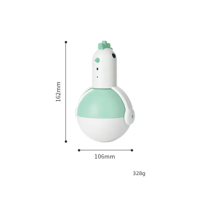 Green or orange chicken-shaped electric cat toy with automatic motion and laser light.