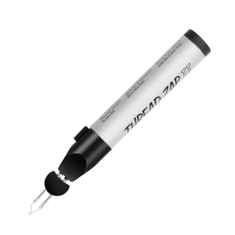 Instant Welding Crayon with plastic body and tungsten wire element, battery-powered tool for wire ends and wax repair