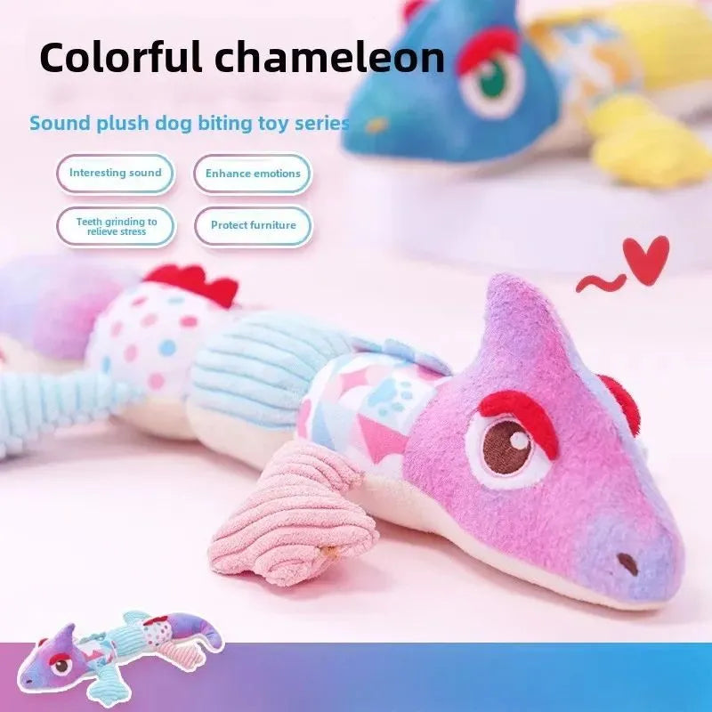 Blue plush big bear teddy dog toy with sounding and bite-resistant features for teeth grinding