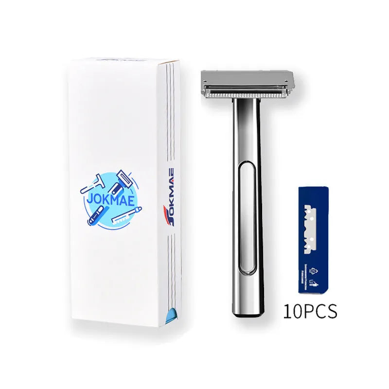 20T double-layer half-blade manual shaver in bronze finish with suspension head