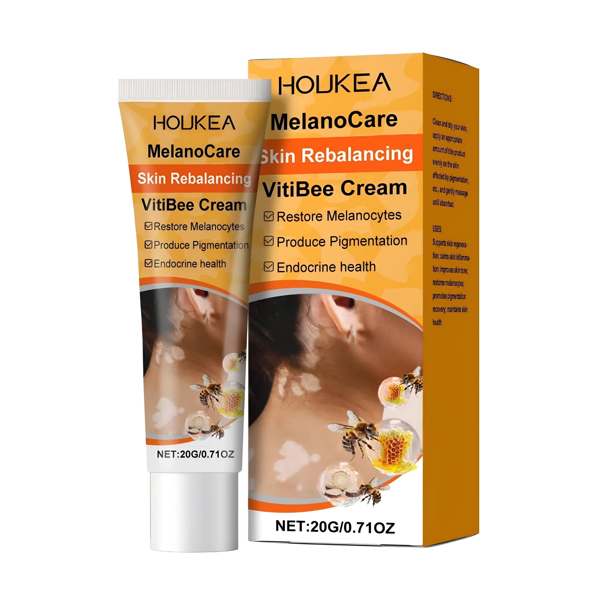 Skin repair balance cream 20g jar with bee venom and mint leaves for sensitive skin
