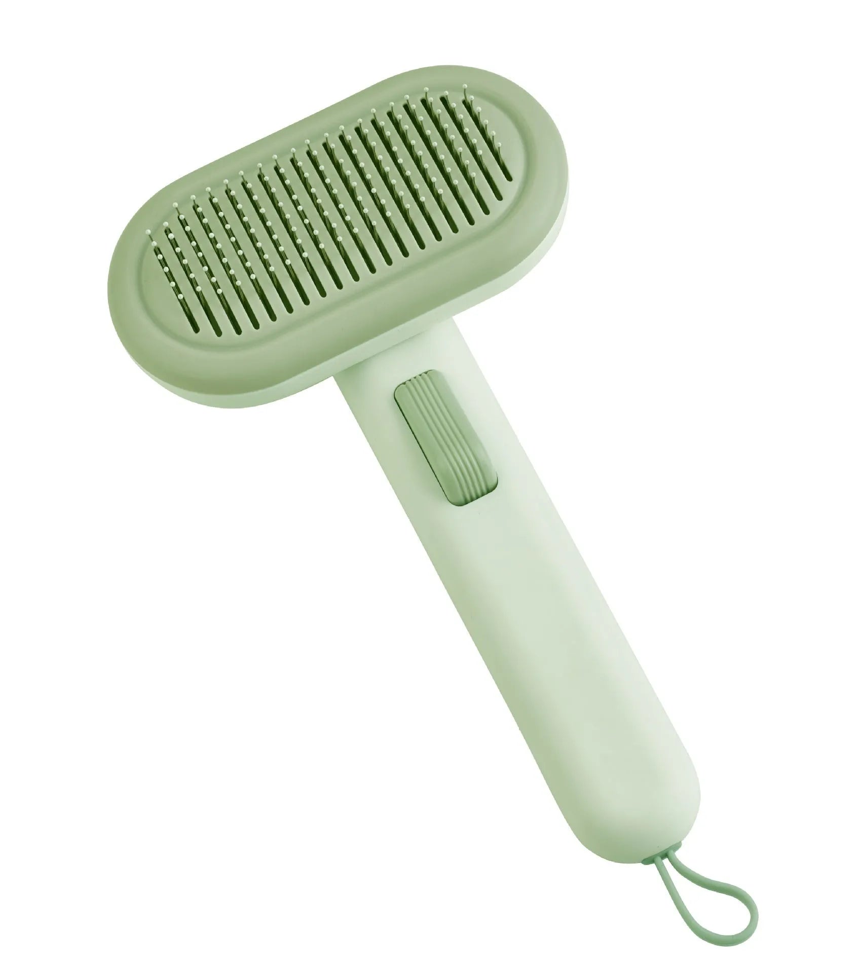 Large pet hair removal comb with stainless steel teeth and lady shaver in light grey colour