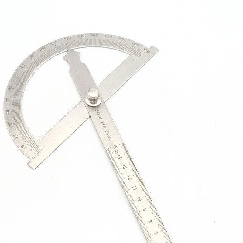 Adjustable protractor 180° measuring square with 1° accuracy, 15cm hollow-large or 14.5cm solid