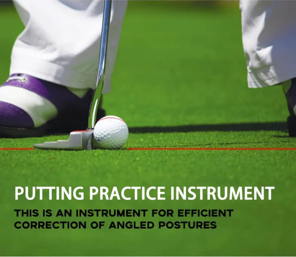 Black golf push rod laser aiming instrument for putting alignment practice