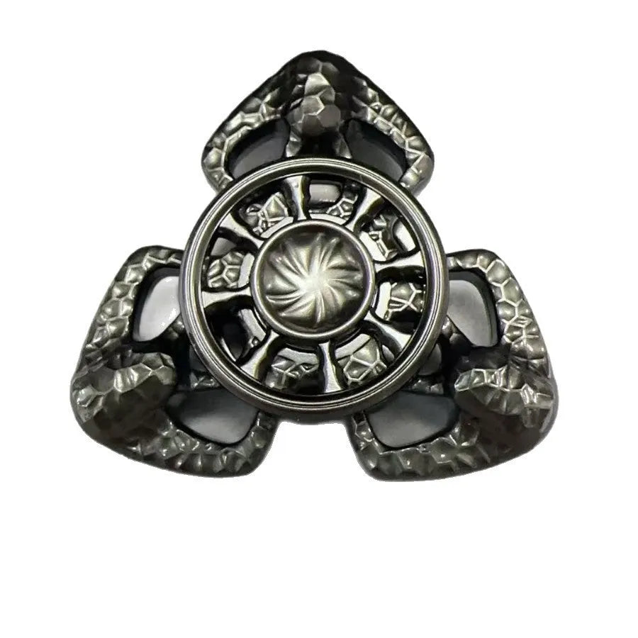 Flame butterfly design alloy metal rotating fingertip gyro pressure reduction toy