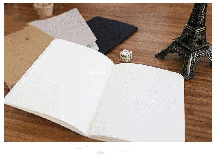 Retro plain graffiti sketchbook in grey with lay-flat binding and 80g paper pages.