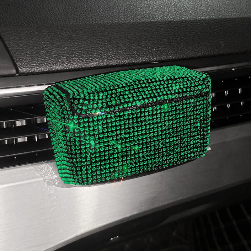 Creative car ashtray with covered design and vent mounting system in diamond finish colours