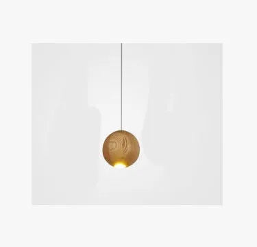 Nordic style wooden ball chandelier pendant light with adjustable cord