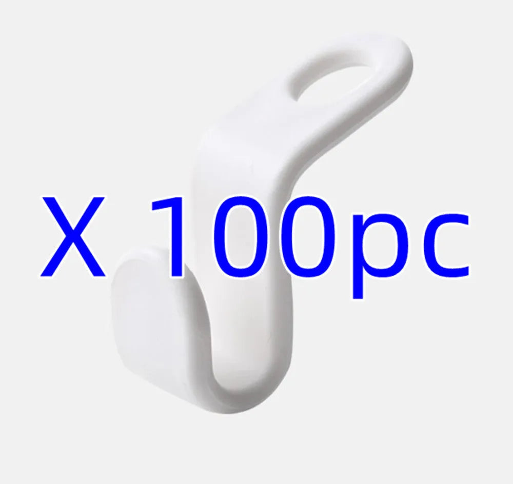 Plastic closet stack hanger hook 6-pack PP material 6x2cm for wardrobe organisation
