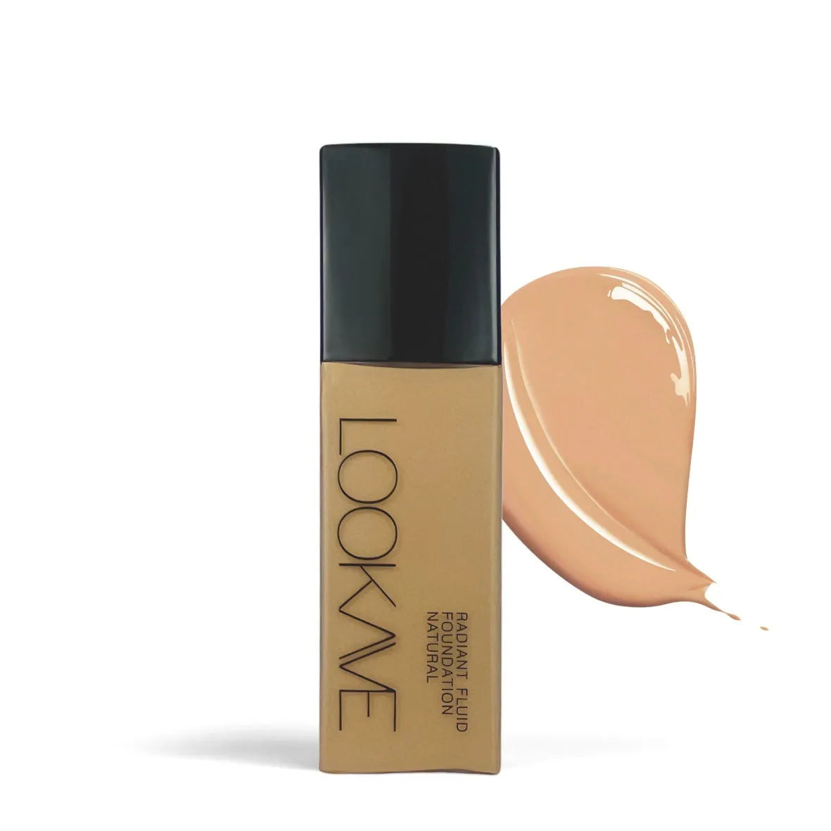 LOOKAVE Matte Liquid Foundation bottle in shade LK63C-01, Ivory White