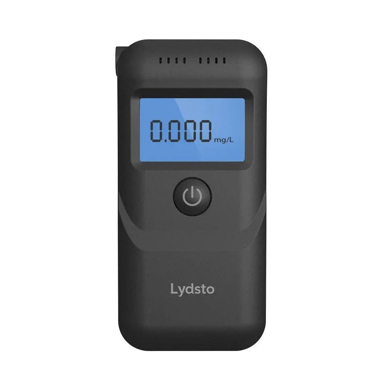 Black household alcohol breath tester unit for personal drunk driving checks.