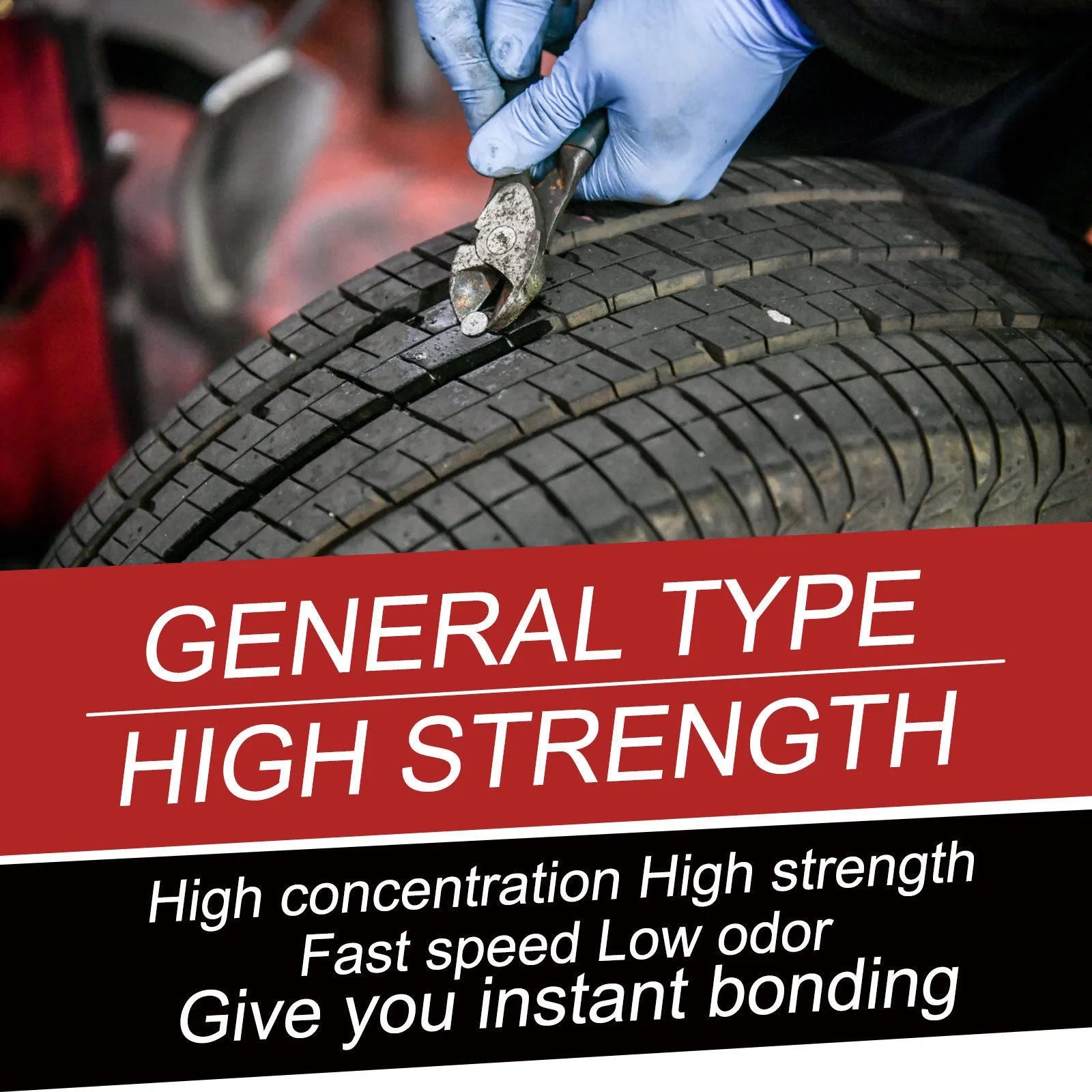 30ml bottle of tyre repair adhesive for car puncture and crack sealing