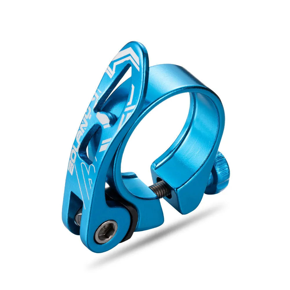 Aluminium alloy mountain bicycle seat post clamp in black, blue, gold or red colours
