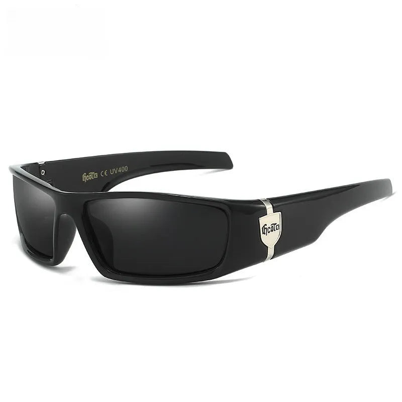 Bandit style West Coast polarized sunglasses G613 model in various colours with box frame