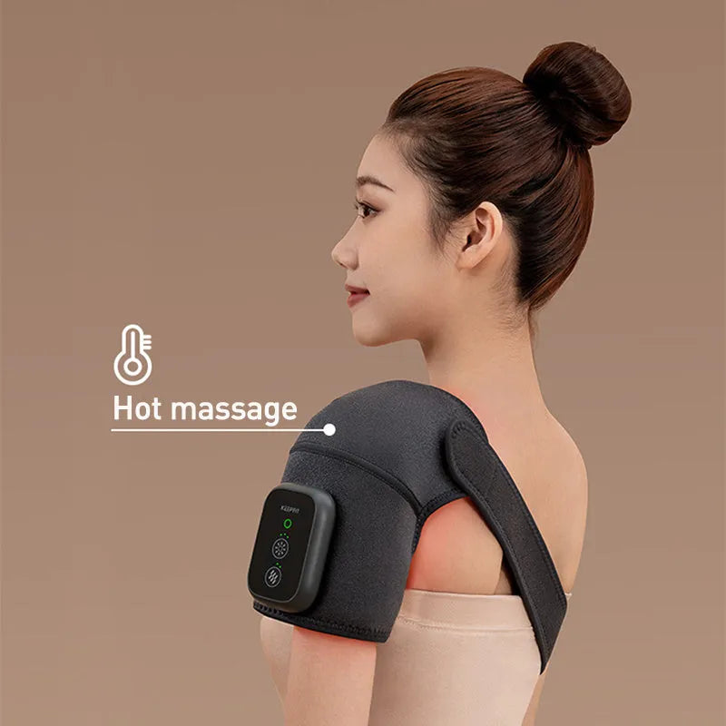 3rd gen heated knee pads with massage and moxibustion for joint pain relief, 5000mAh USB charging, one size