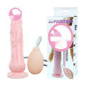 Flesh-coloured TPR adult toy with suction cup base measuring 200mm length