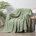 Polyester velvet jacquard sofa blanket in multiple sizes and colours with floral pattern